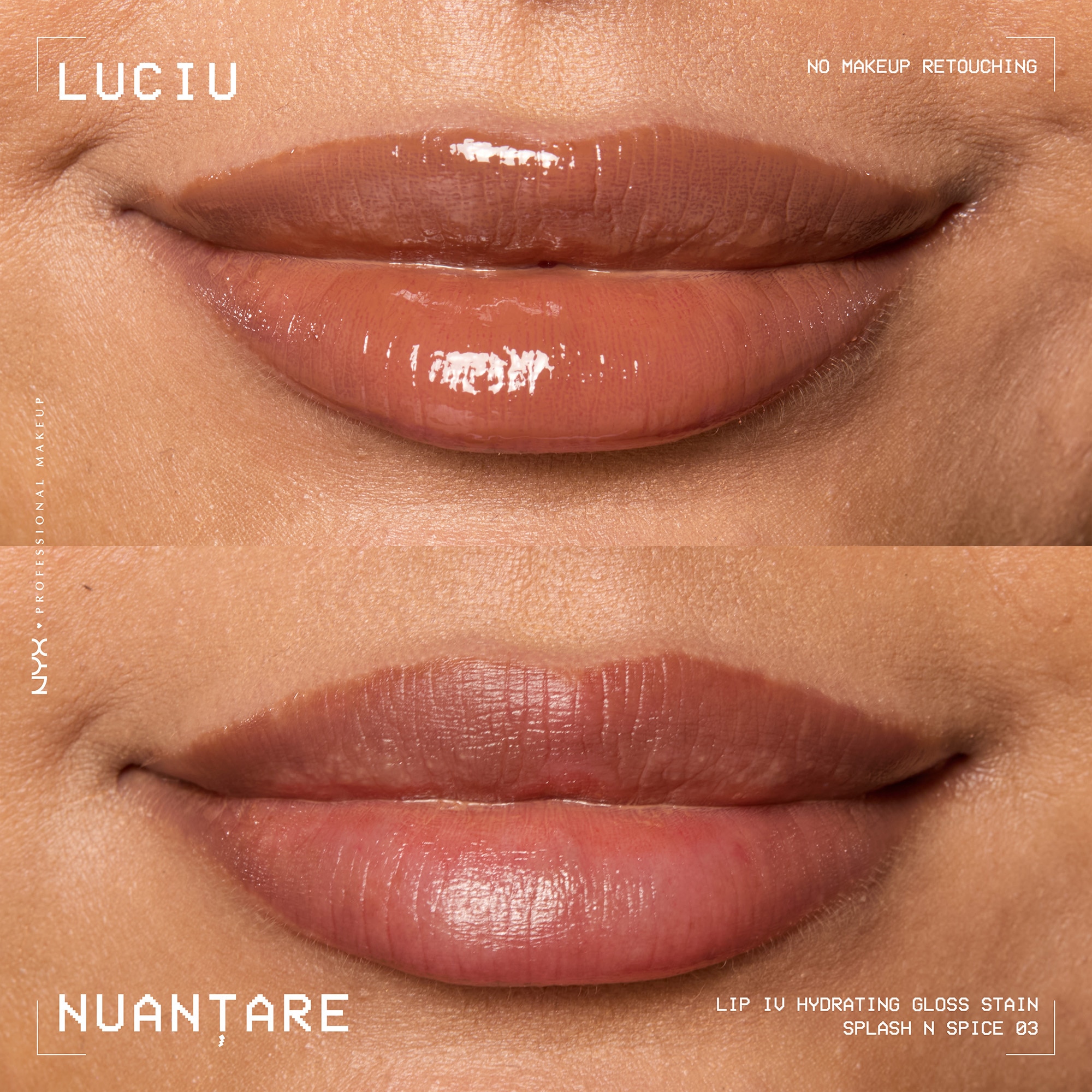 Luciu de buze hidratant cu efect de tint NYX PM Lip I.V. 03 Splash