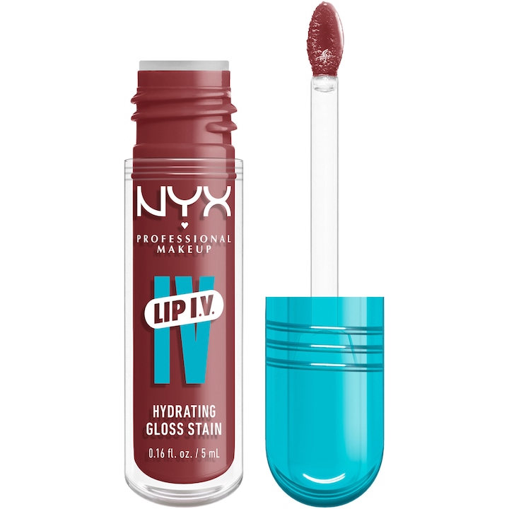 Хидратиращ гланц за устни с оцветяващ ефект NYX PM Lip I.V. 02 Hydra-Honey, 5 мл