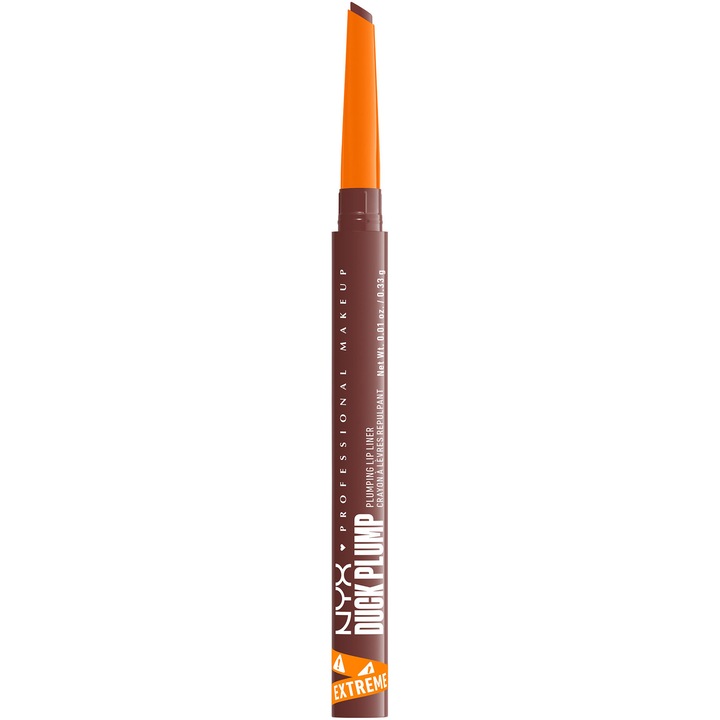 Молив за устни с увеличаващ ефект NYX PM Duck Plump 08 Dash of Cocoa, 0.33 гр
