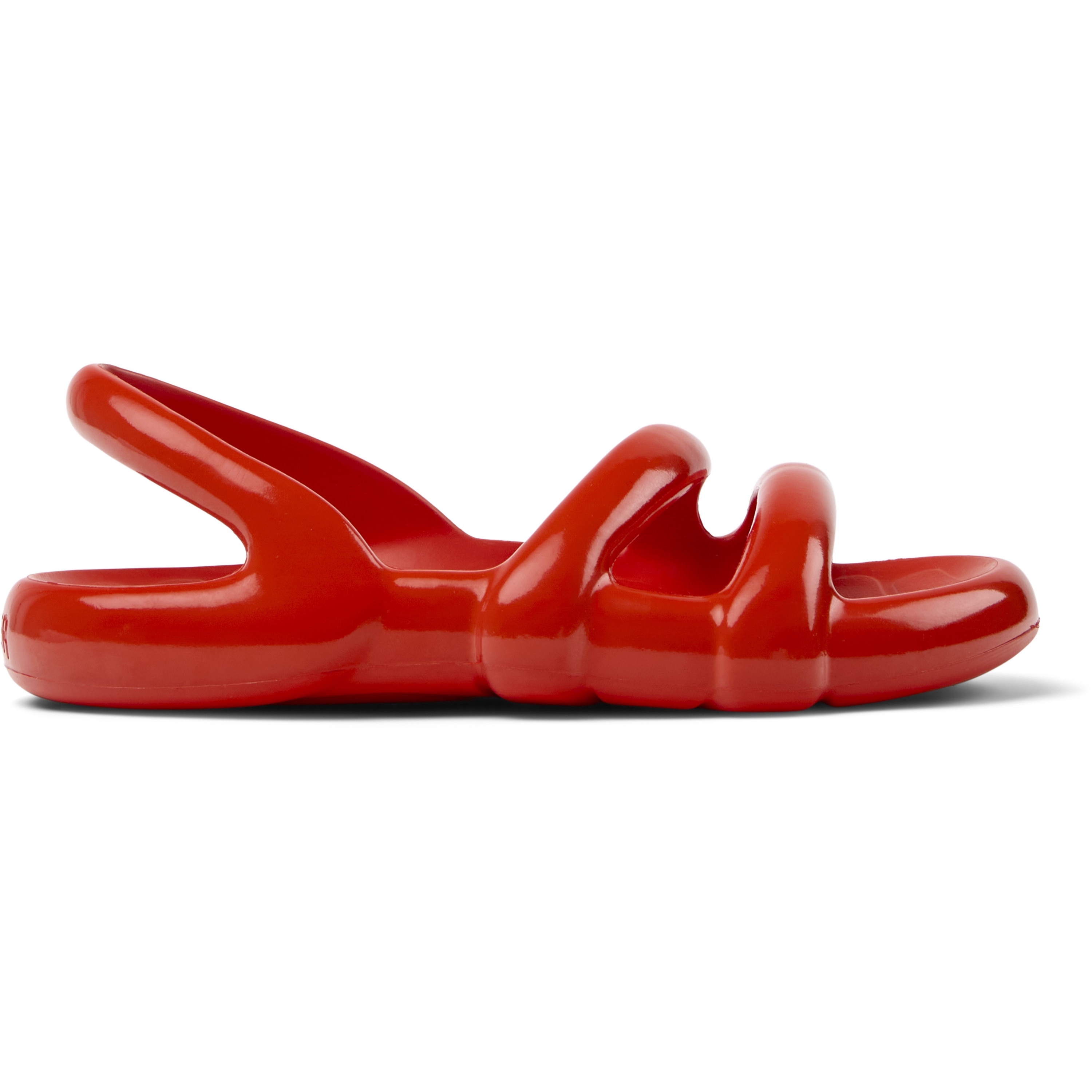 Camper, Sandale cu talpa joasa Koborah Flat 32071, Rosu inchis, 38