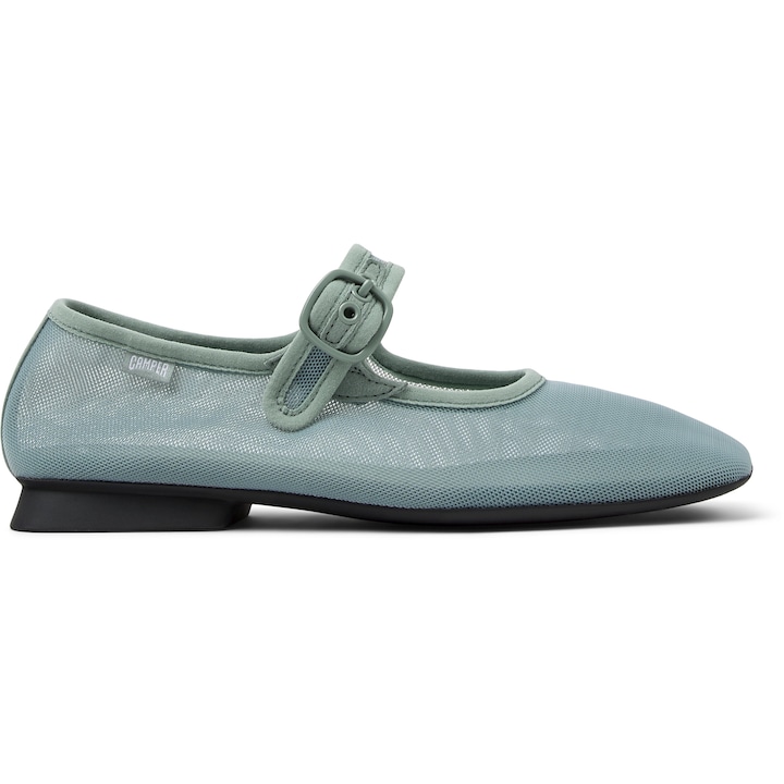 Camper, Balerini de plasa cu varf patrat Casi Myra, Verde
