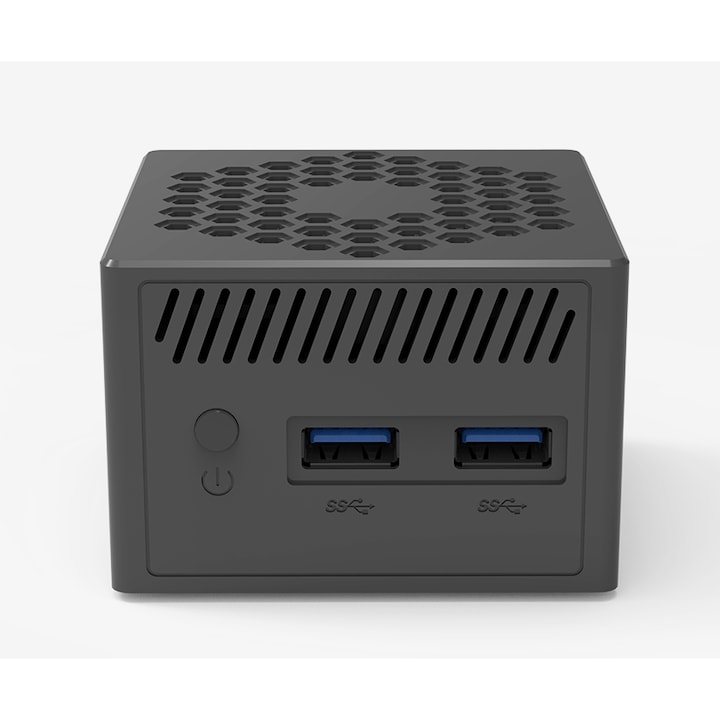 Мини компютър IAMNUC, процесор Intel N100, графика Intel® UHD, 12GB LPDDR5, 1TB SSD M.2, WiFi 5, Bluetooth® 4.2, черен