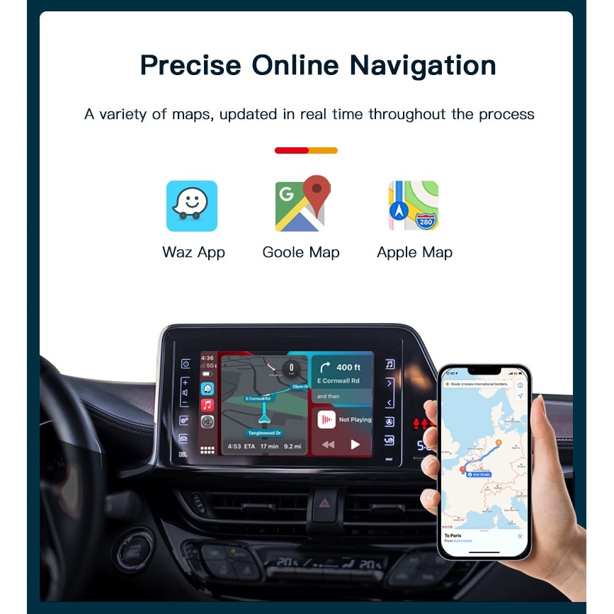 Interfata CarPlay Android Auto Toyota Touch2 Entune 2 Auris