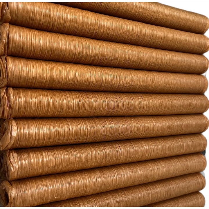 Membrana colagenica carmangerie, comestibila, carnati cabanos, diametru 21, culoare caramel, lungime 76.2 metri
