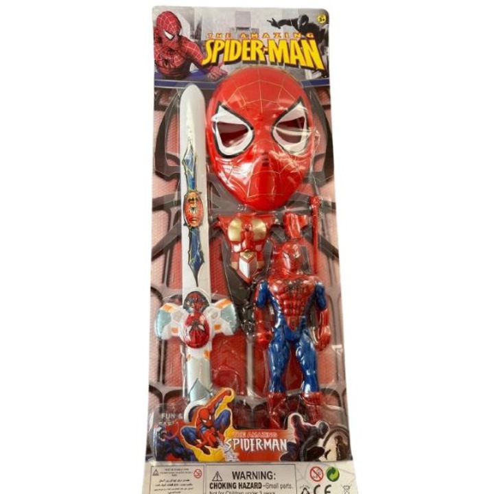 Комплект фигурка Spider-Man с LED, меч, маска и аксесоари