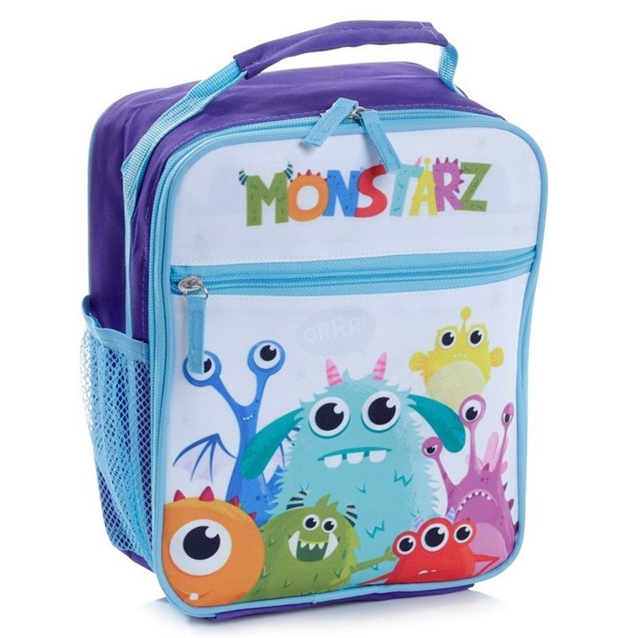 Geanta termoizolanta, Gnf, Cool bag Lunch Bag Monstarz Monsters, 1 compartiment izotermic, 25x20x21cm, Multicolor