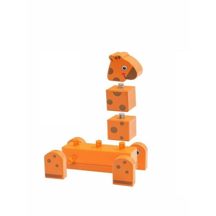 Puzzle, Desyllas games, set 20 piese, animale de padure, multicolor