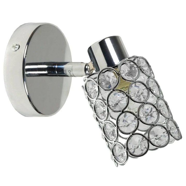 Аплик, Candellux, метал с кристали, 14x8x16см