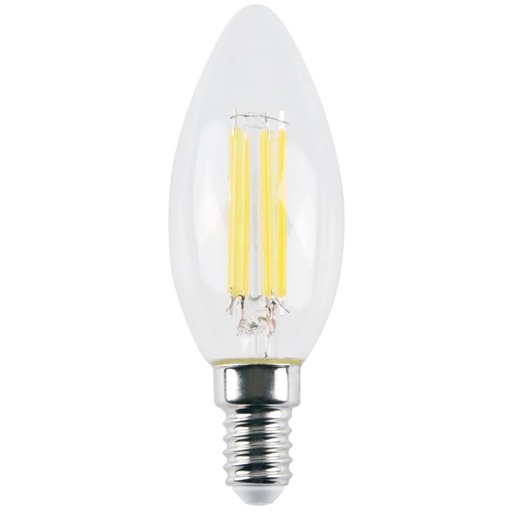 LED крушка, Polux, C37 E14 4.5W 4000K 550lm