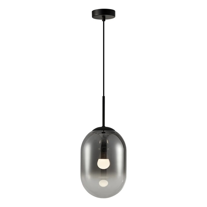 Pendul extensibil, Milagro ALIAS, 44-154 cm, negru, metal/sticla, 1xE14, IP20