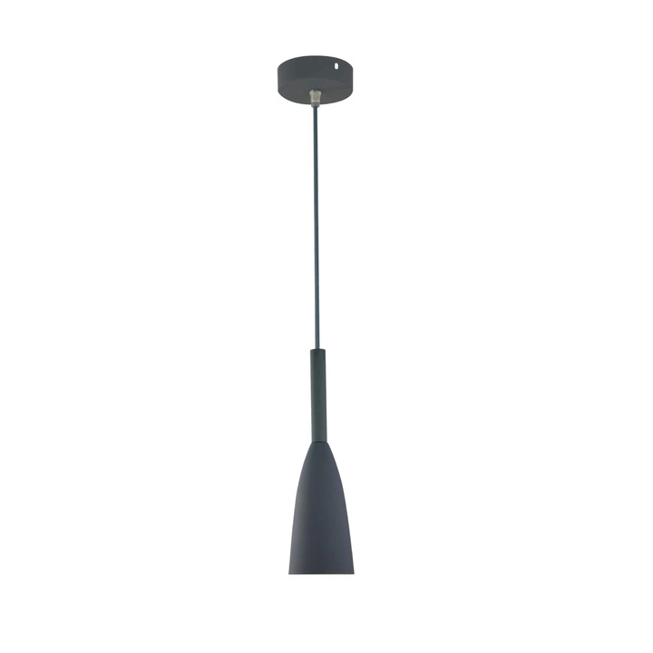 Lampa pendulara Light Prestige Solin, 1xE27, gri, dimensiuni reduse