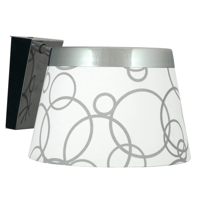 Стенна лампа Candellux IMPRESJA, хром/черна, 17x33x33см