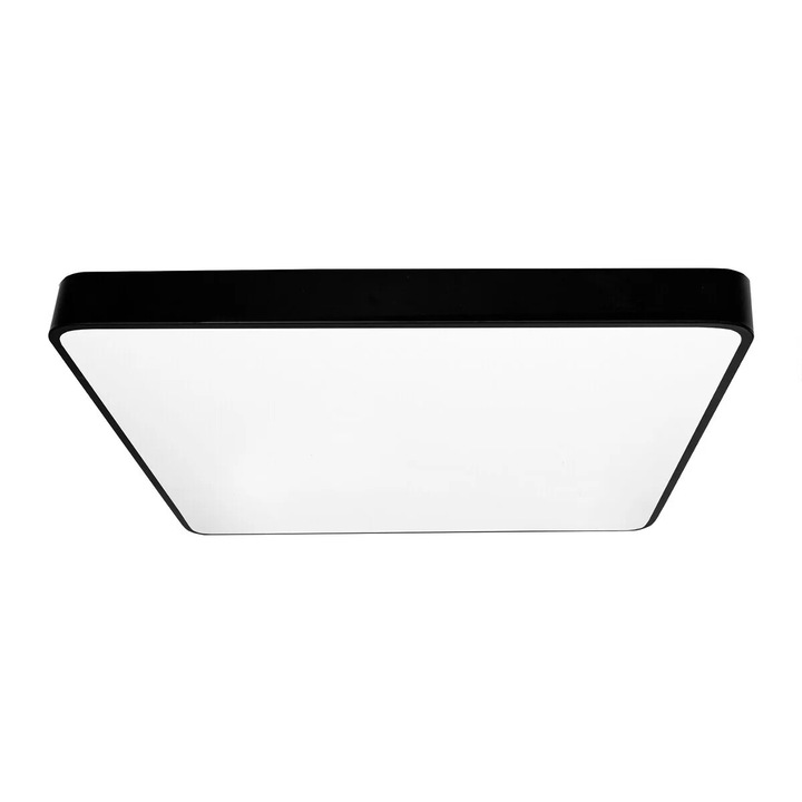 LED плафон, Пластмаса, 60W, 60 см, Черна