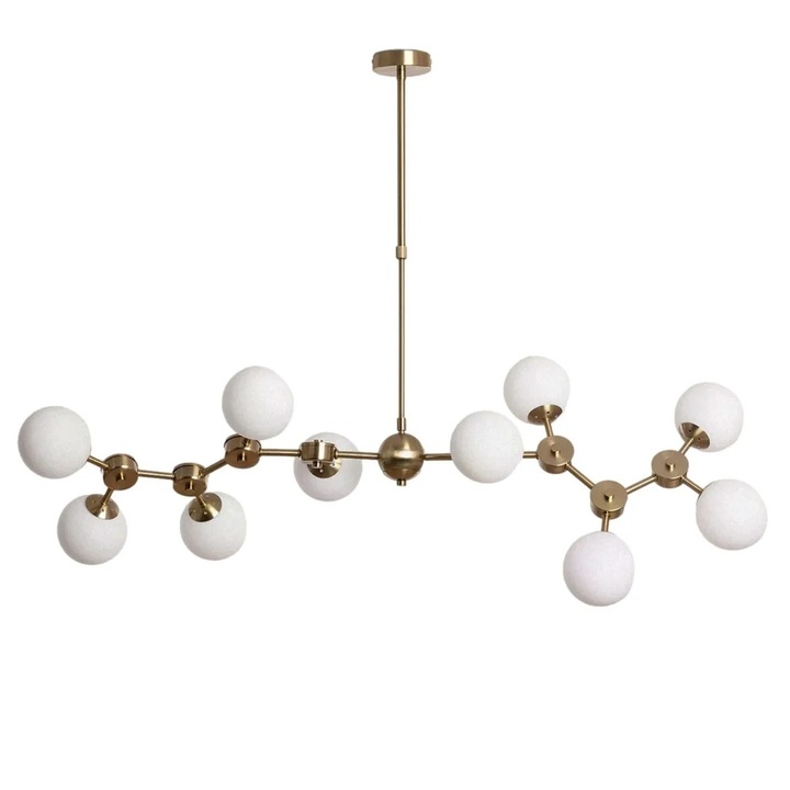 Полилей Abruzzo, 10xE27, стъкло, елегантен дизайн