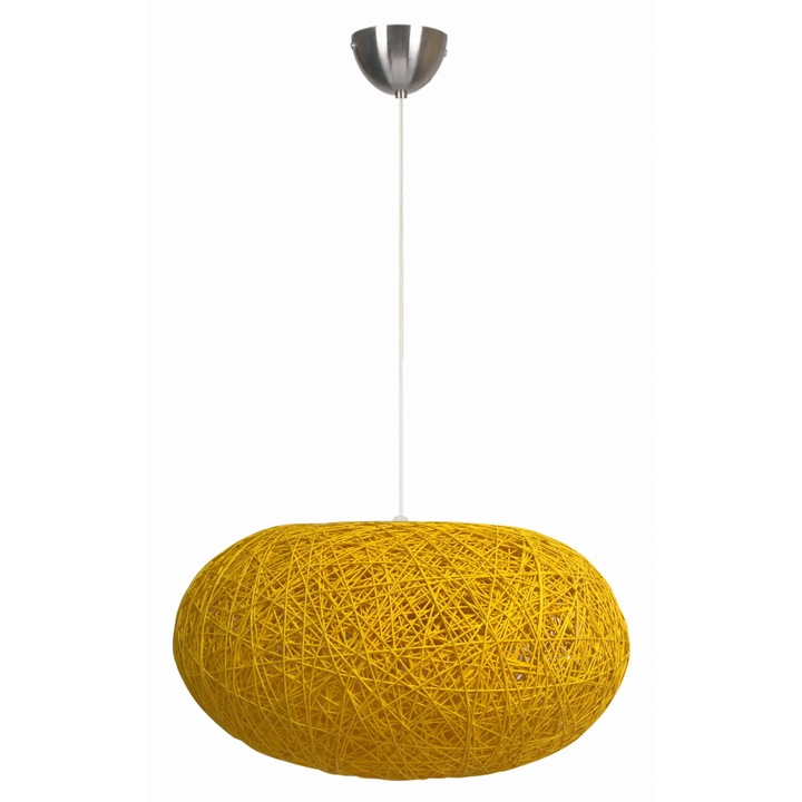 Lampa suspendata Candellux LIVIO ovala, 110x38x38cm, material textil, metal