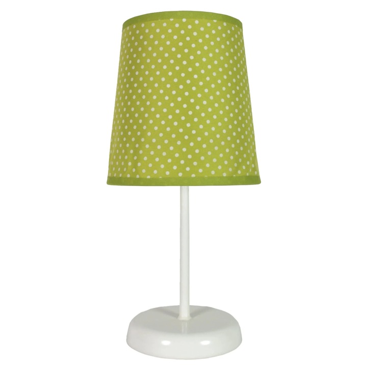 Lampa de birou Candellux, 31x14x14cm, abajur textil, metal, verde