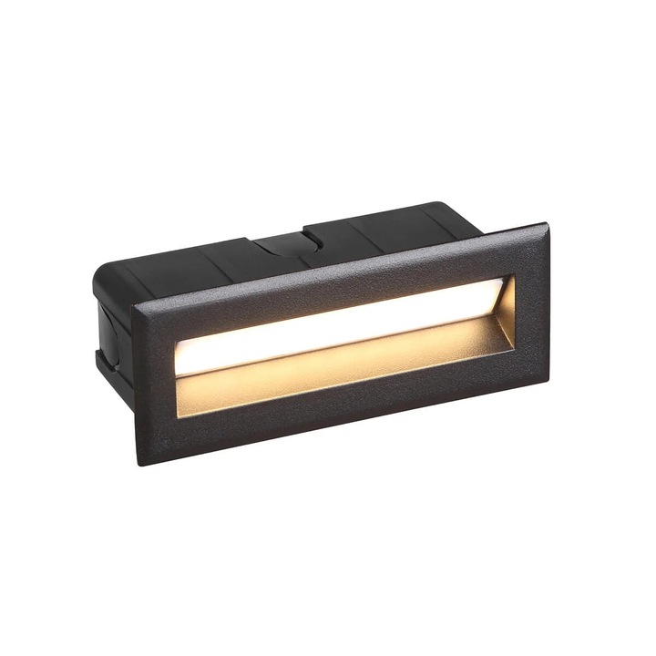 Lampa de exterior incastrata, Nowodvorski BAY M, LED, 5W, 3000K, negru, 13.7x5.5cm