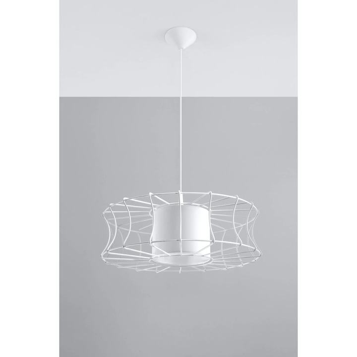 Полилей Sollux Lighting SL.0299, Пластмаса и метал, Бял, 49x100см