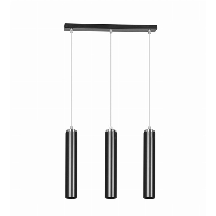 Emibig полилей, LUNA, 3xGU10, 30W, димируем, метал, черен