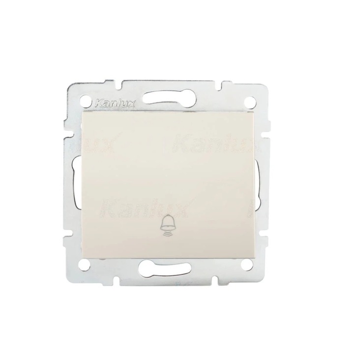Intrerupator dzwonek KANLUX LOGI crem, 60x25mm, IP20