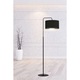 Lampadar Emibig HILDE, 1xE27, 60W, abajur catifea, negru