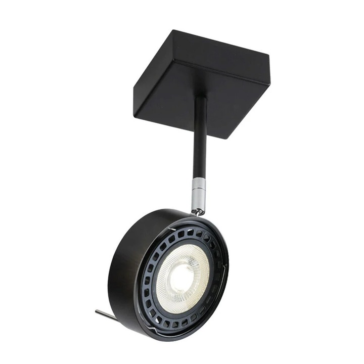 Spot reglabil Shilo Fussa, 1 bec GU10, negru, 12x8x29cm