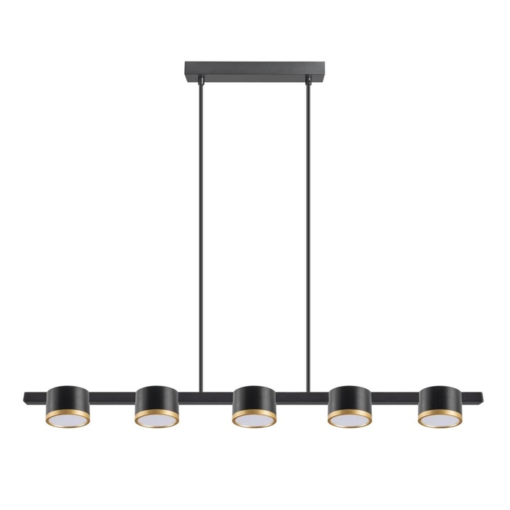 Polux MIRELLA полилей 5xGX53 6W 328076, черен