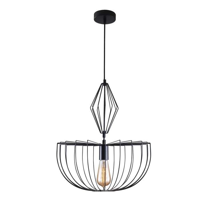 Пендел Polux JASMINA, 1xE27, 20W, Черен, 328380