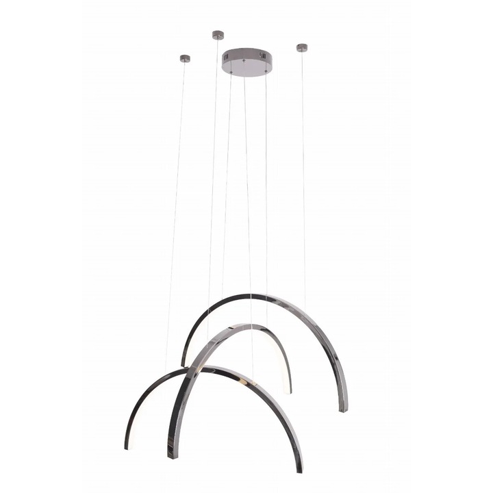 Lustra MAXlight, potrojna, crom inchis, 63W