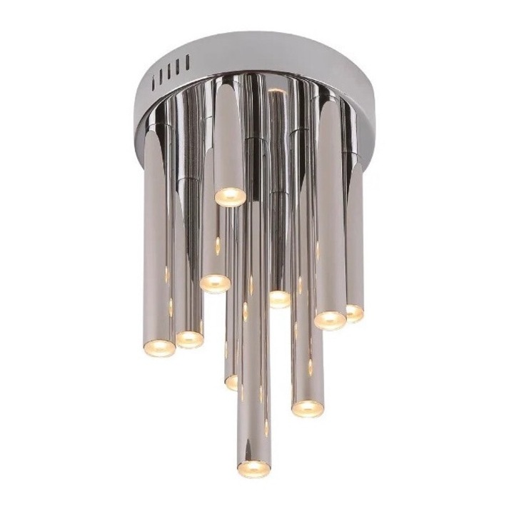 Lampa de tavan MAXlight Organic, crom, LED 10W, 600lm, dimabil, 3000K, 3 ani garantie
