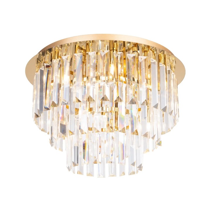 MAXLIGHT полилей, златен, 9xG9, 42x42x28 см, без крушка