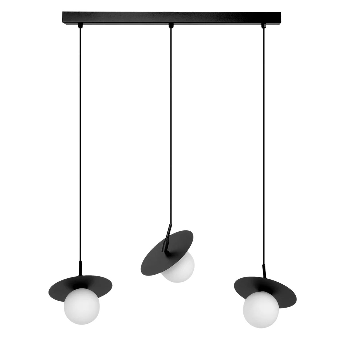 ⭐︎ka70⭐︎ Lampa suspendata Kaja, 3xG9, negru, 70cm inaltime, fara bec - eMAG.ro