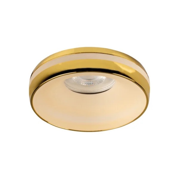 Spot decorativ Kanlux ELICEO, auriu, 10W, 9.6cm, cu 2 inele luminoase