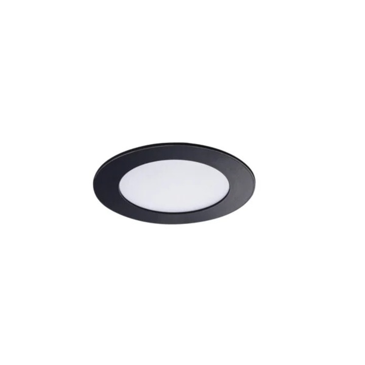 LED спот Kanlux ROUNDA, 6W, 270lm, 3000K, IP44, Черен