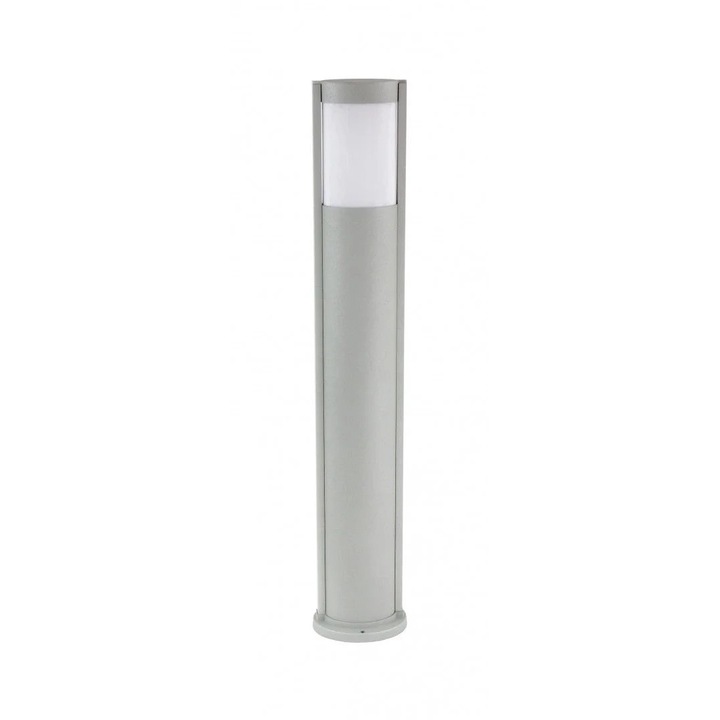 Stalp iluminat exterior, SU-MA, 92 cm, aluminiu, argintiu