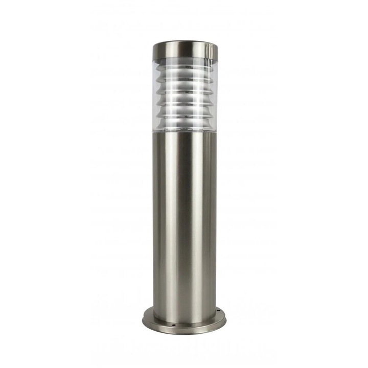 Rozsdamentes acél kerti lámpa, 50x11,4 cm, 1xE27, ezüst, IP44 SU-MA Joy 91065L-500