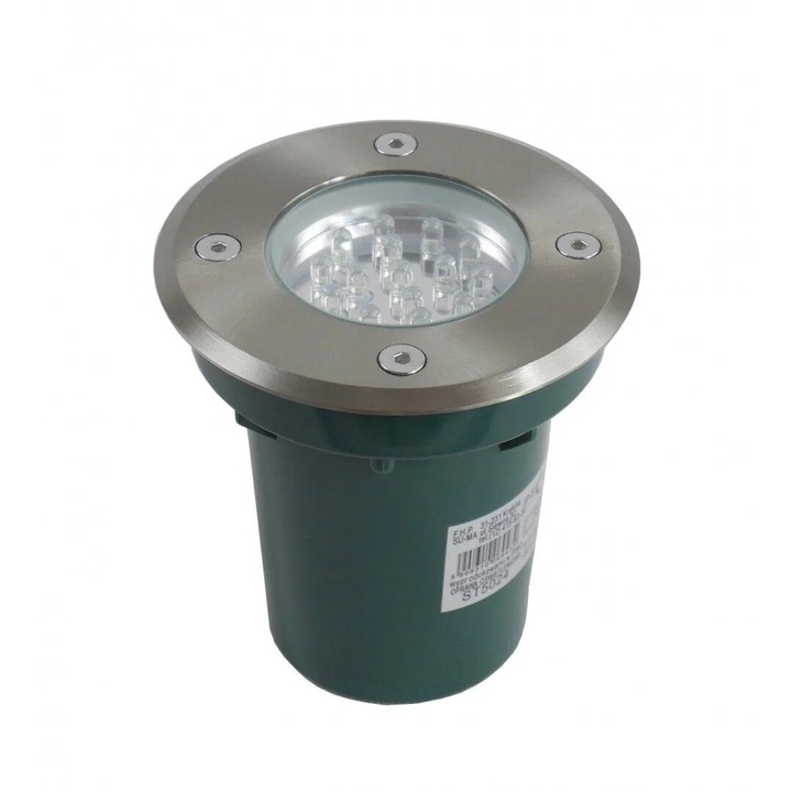 Lampa de gradina LED ST 5024, 1W, IP67, sticla securizata, montare in pamant sau suprafete dure