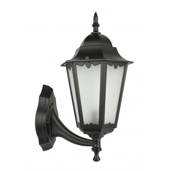 Aplica de exterior SU-MA Retro Classic II, aluminiu, 1xE27, negru, 45x23x28cm