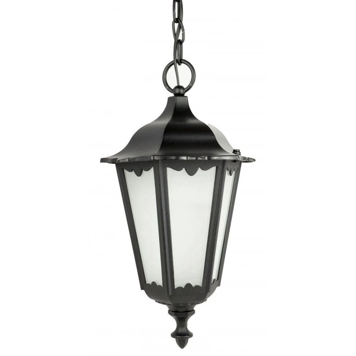 Pendul de exterior 24 cm diametru 1xE27 negru IP43 SU-MA Retro K 1018/1/D