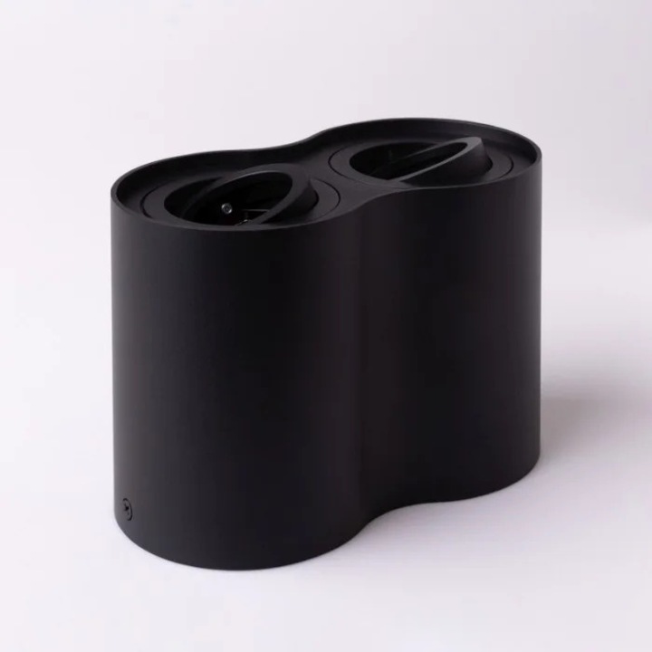 Spoturi, Ecolight, OHN-21 N/T, Negru, 2xGU10, 17.5x12.5x9.5cm