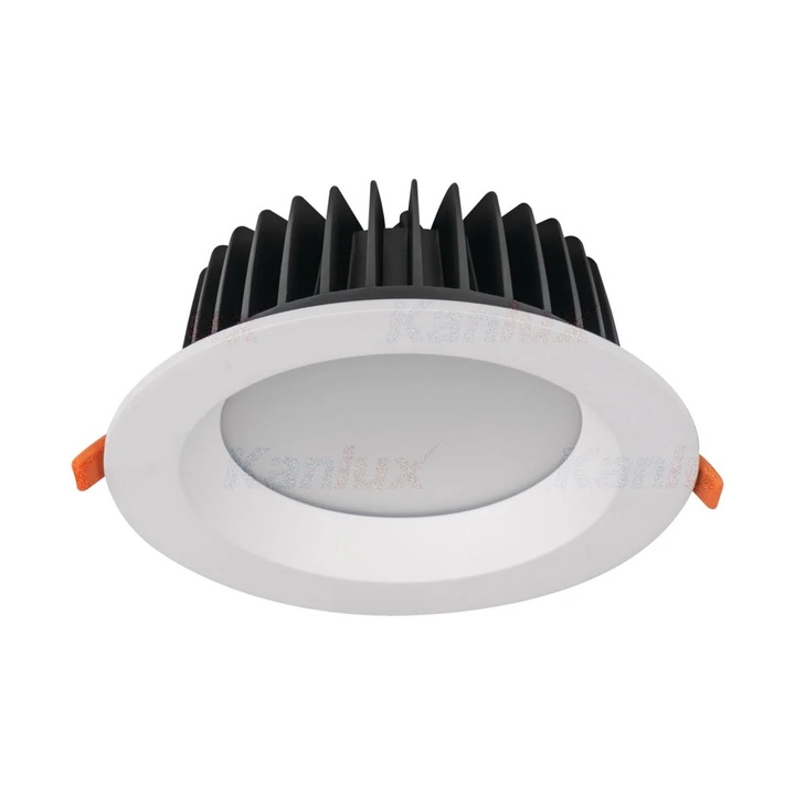 Spot incastrat tavan LED, Kanlux TIBERI, 30W, 3150lm, alb, 4000K, IP44, O19cm