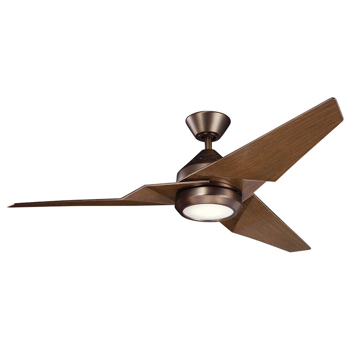 Jade mennyezeti ventilátor, 152 cm, LED 18W, többszínű, távirányítóval