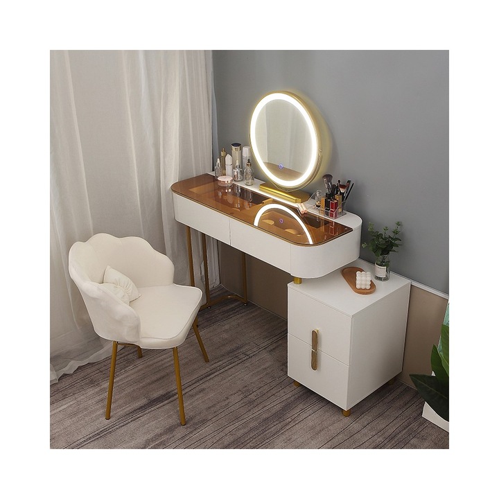 Set masa toaleta DT06, 100x40x79cm, alb