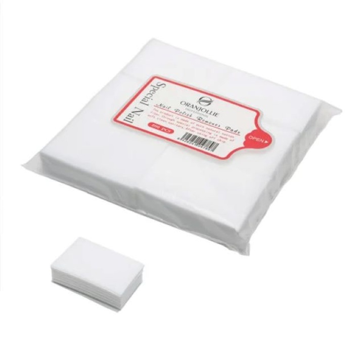 Servetele pentru indepartarea lacului de unghii Oranjollie Set 200buc