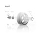 Set distantiere roti, Eibach Pro-Spacer S90-2-15-018, 30mm, 5x130, natural