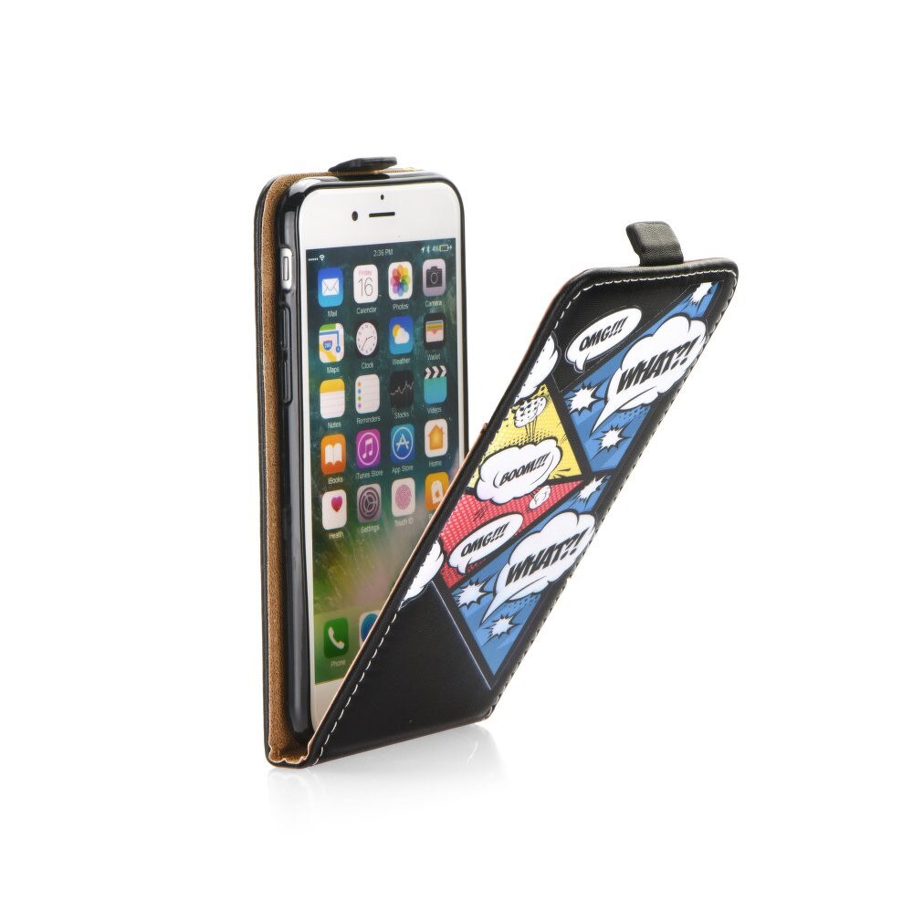 Husa Samsung GALAXY J5 (J500) FORCELL ART, Piele - FLIP CASE, Negru