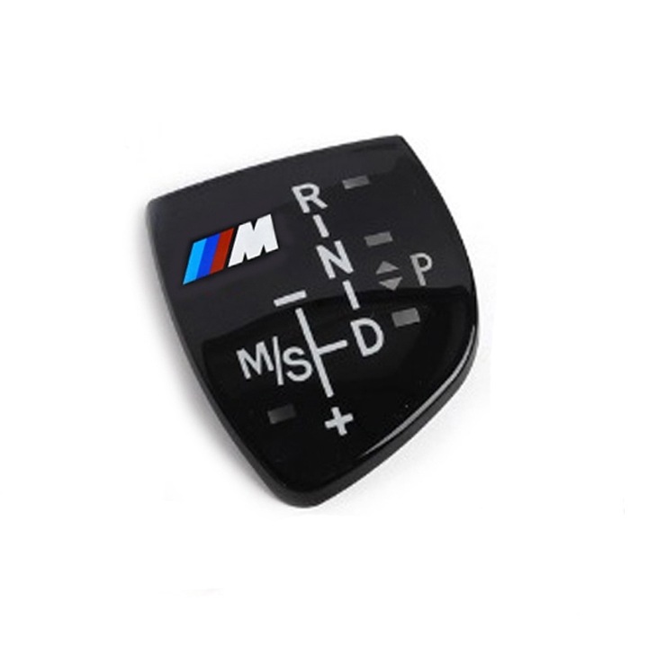 Emblema capac joystick schimbator M, Bmw Seria 3, 5, 6, 7, X3, X5, X6, F30, F10, 4cm