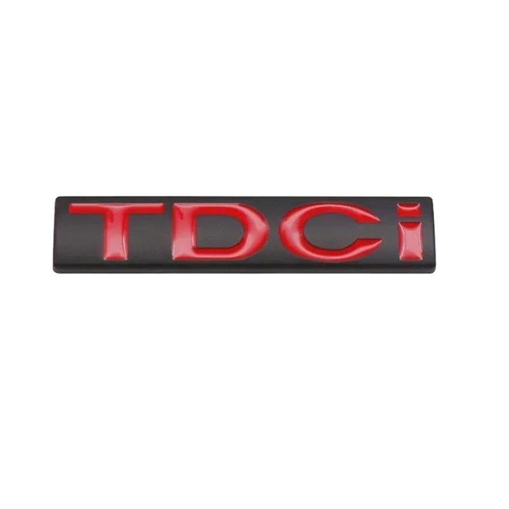 Ford TDCI embléma, fekete pirossal