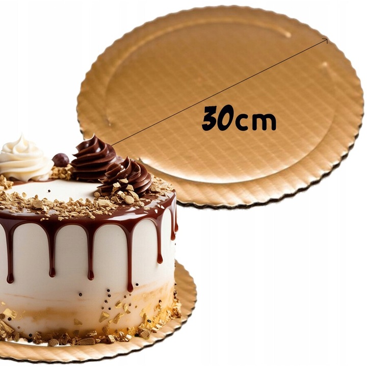 Tava tort, Dodo, 30cm, aurie, 3mm grosime