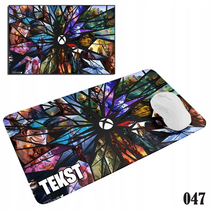 Mousepad World Case, 20x24 cm, játék ihlette dizájn, csúszásmentes